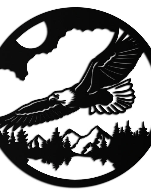 Resmi Galeri görüntüleyicisine yükleyin, Majestic Eagle Metal Duvar Sanatı - Doğadan Esinlenen Dekor - KAF201
