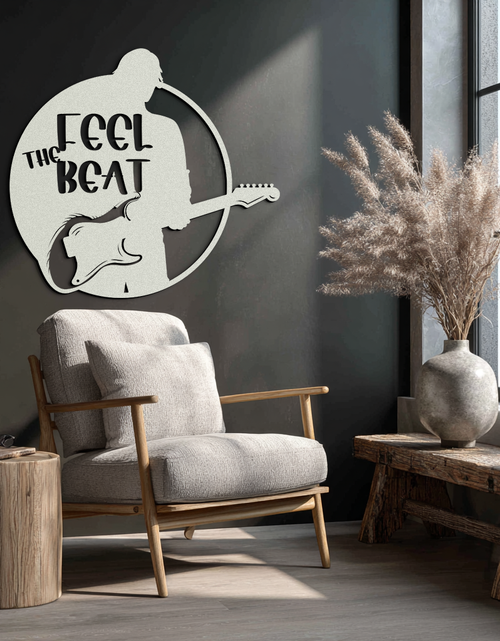 Load image into Gallery viewer, Feel the Beat Metal Wall Art - Music-Inspired Decor - KAF210
