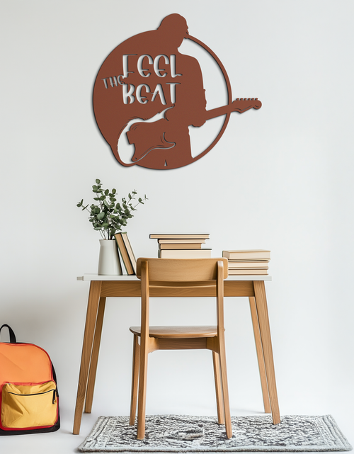 Load image into Gallery viewer, Feel the Beat Metal Wall Art - Music-Inspired Decor - KAF210

