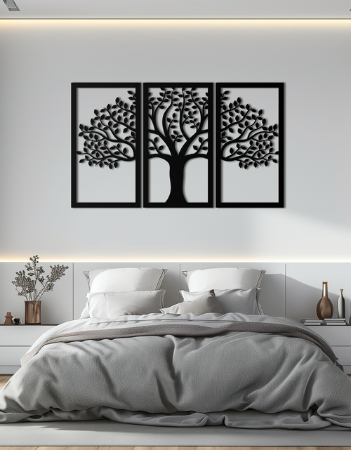 Load image into Gallery viewer, Tree of Life Metal Wall Art – 3-Panel Nature Decor - KAF221
