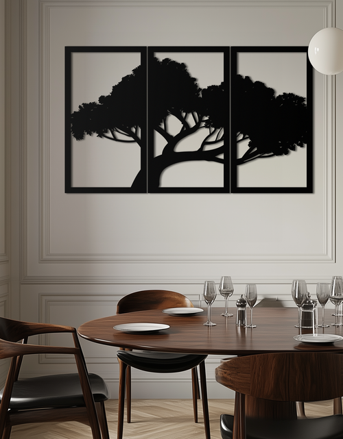 Load image into Gallery viewer, Tree Silhouette Metal Wall Art - Modern Nature-Inspired Decor - KAF222
