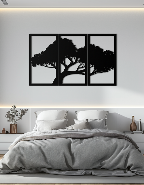 Load image into Gallery viewer, Tree Silhouette Metal Wall Art - Modern Nature-Inspired Decor - KAF222
