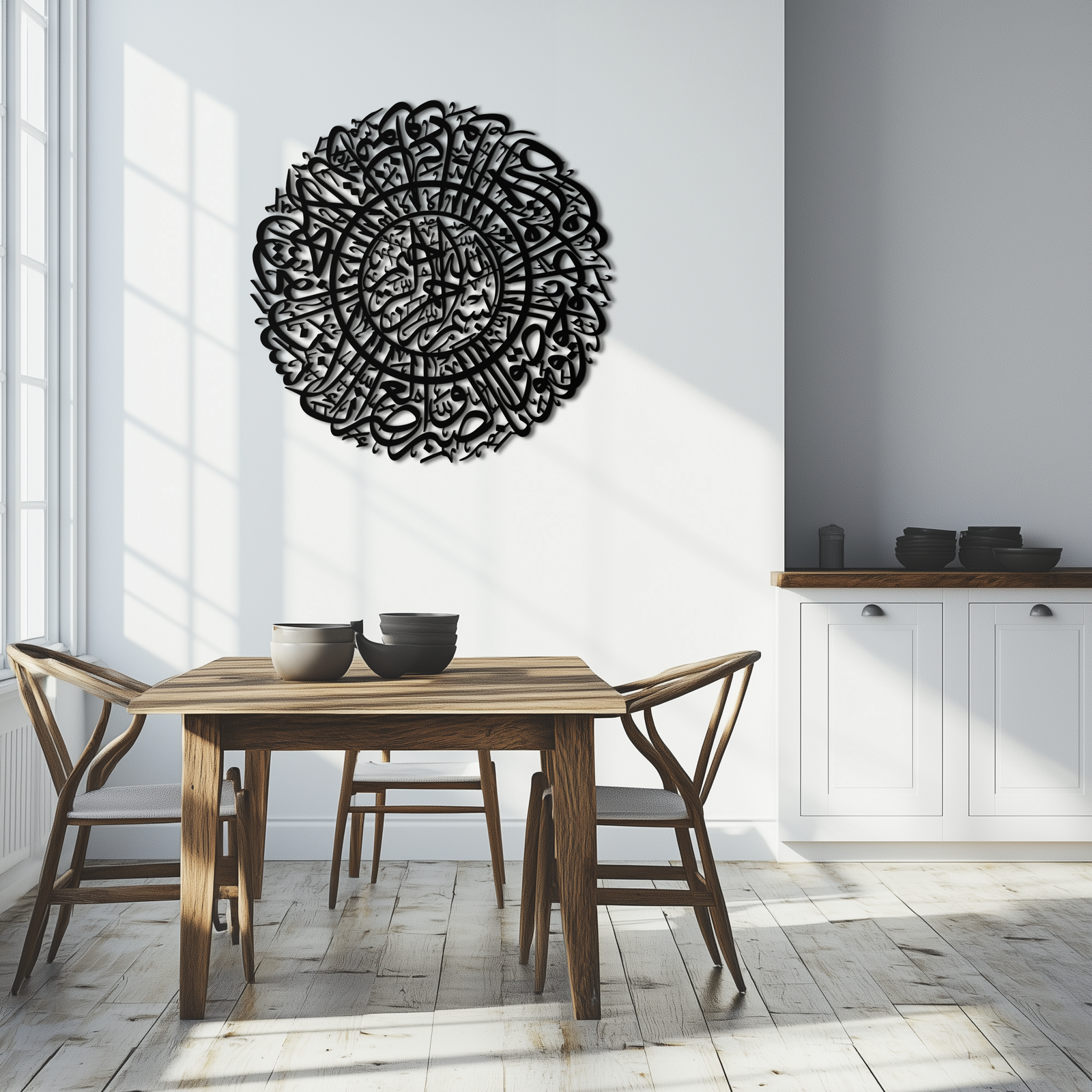 Surah Al-Asr Metal Wall Art - Timeless Islamic Calligraphy - KAF228