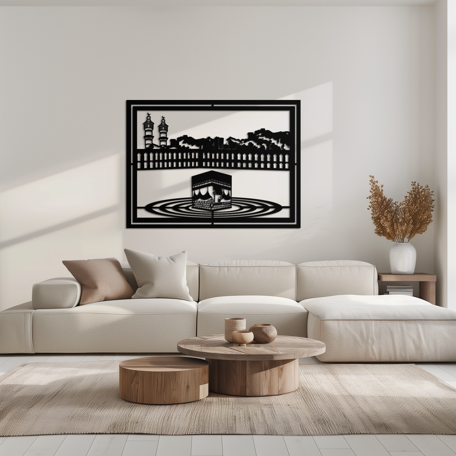 Kaaba Metal Wall Art - Sacred Islamic Wall Decor - KAF232