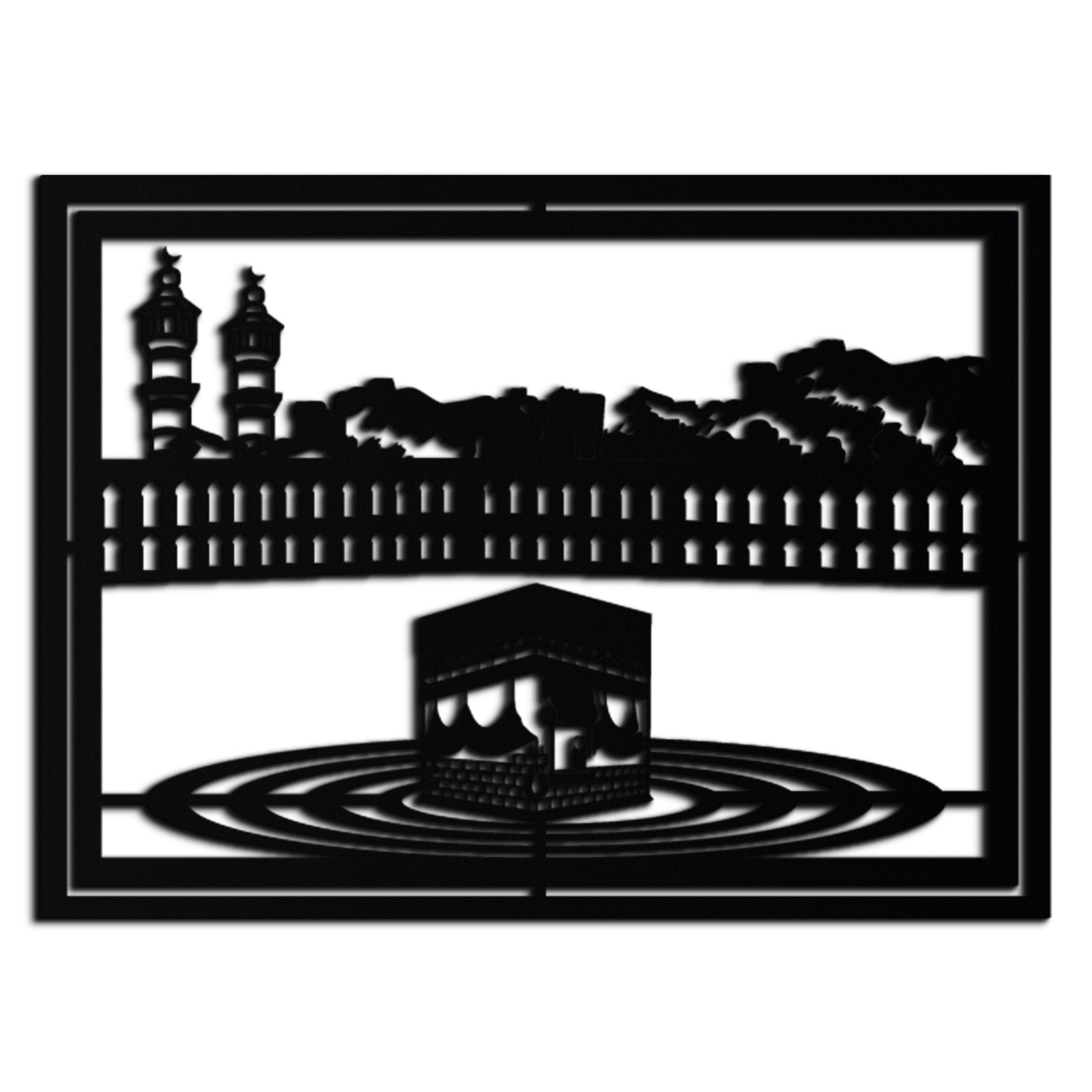 Kaaba Metal Wall Art - Sacred Islamic Wall Decor - KAF232