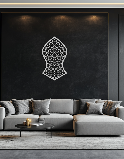 Resmi Galeri görüntüleyicisine yükleyin, Selçuklu Desenli Metal Duvar Sanatı – Zamansız Geometrik Zarafet - KAF245
