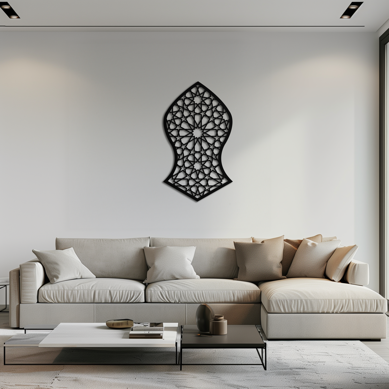 Selçuklu Desenli Metal Duvar Sanatı – Zamansız Geometrik Zarafet - KAF245