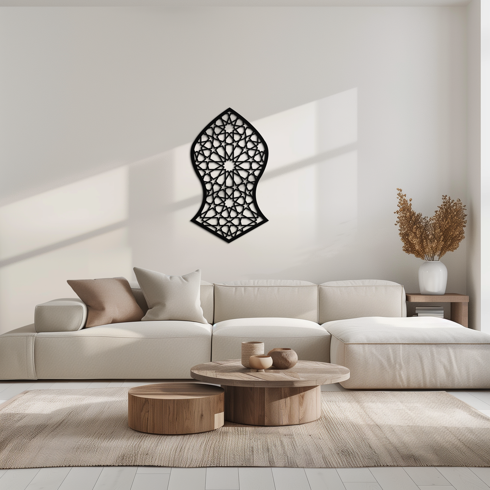 Selçuklu Desenli Metal Duvar Sanatı – Zamansız Geometrik Zarafet - KAF245