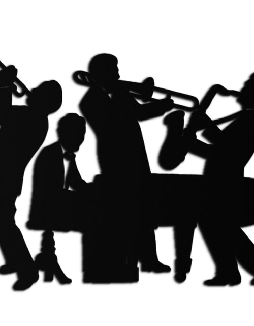 Load image into Gallery viewer, Jazz Band Metal Wall Art - Modern Musical Silhouette Decor- KAF255
