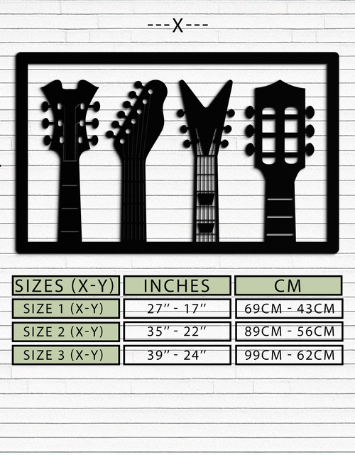 Resmi Galeri görüntüleyicisine yükleyin, Gitar Sapı Metal Duvar Sanatı - Modern Müzik Severlerin Dekoru- KAF258
