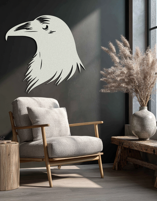 Load image into Gallery viewer, Raven Metal Wall Art - Mysterious Crow Silhouette Decor- KAF277
