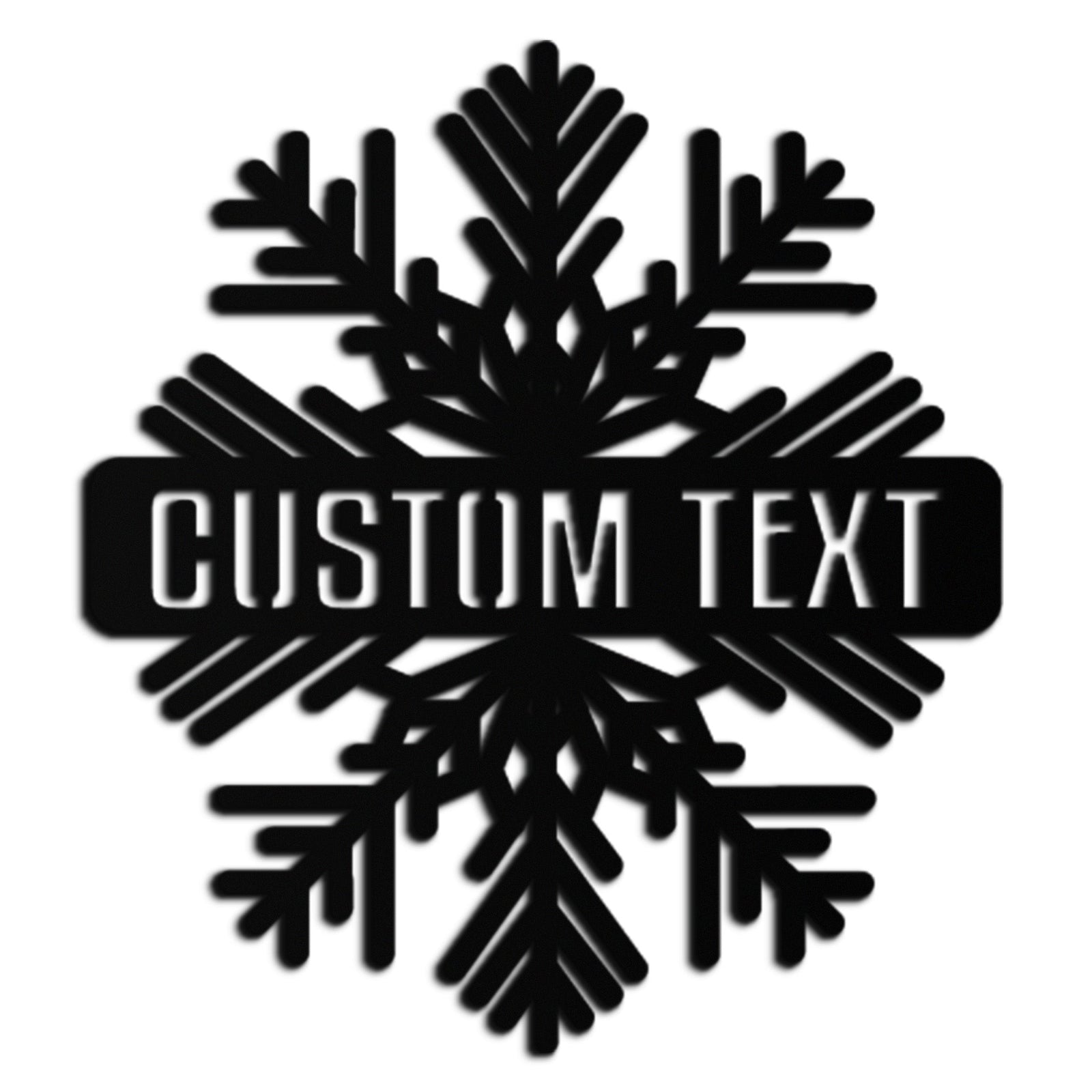 Custom Snowflake Metal Wall Art - Personalized Winter Decor- KAF297