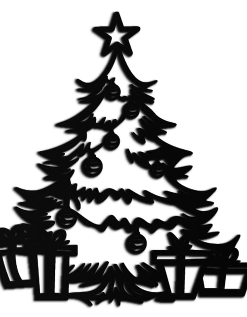 Load image into Gallery viewer, Christmas Tree Metal Wall Art - Festive Holiday Decor with Gifts- KAF298
