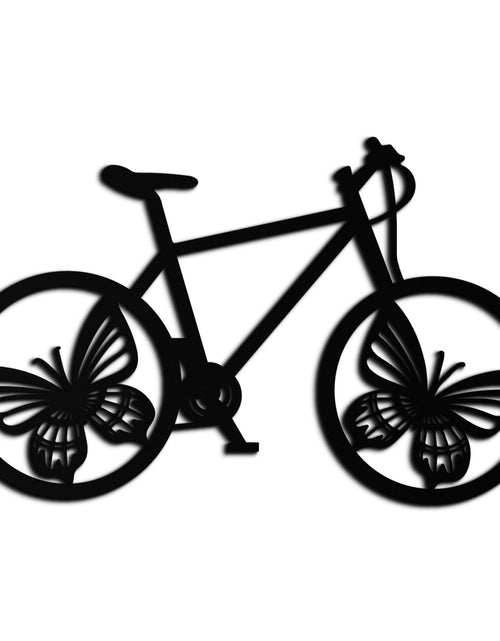 Load image into Gallery viewer, Butterfly Wheel Bicycle Metal Wall Art – Modern Artistic Bike Silhouette Decor- KAF319
