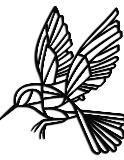 Load image into Gallery viewer, Hummingbird Metal Wall Art – Delicate Bird Silhouette Steel Decor for Nature-Inspired Interiors- KAF339
