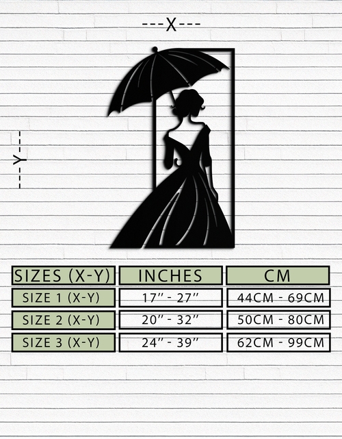Load image into Gallery viewer, Modern Woman Silhouette Metal Wall Art – Elegant Female Figure Panel- KAF375
