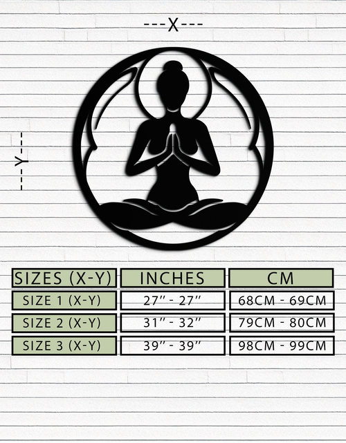 Load image into Gallery viewer, Yoga Silhouette Metal Wall Art – Meditative Zen Pose Decor for Mindful Spaces- KAF378
