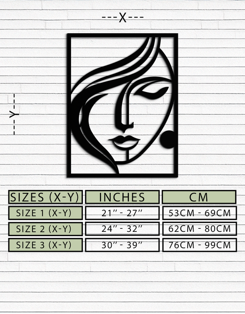 Load image into Gallery viewer, Woman Silhouette Metal Wall Art – Elegant Minimalist Female Figure Decor for Modern Spaces- KAF392
