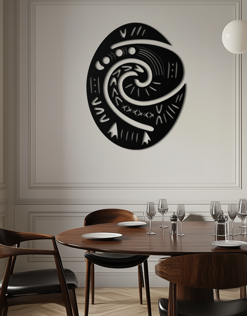 Load image into Gallery viewer, Te Fiti’s Heart  Metal Wall Art – Polynesian Spiral Symbol Decor for Home- KAF406
