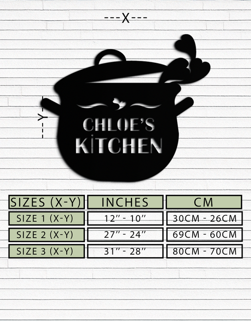 Load image into Gallery viewer, Cute Smiling Cooking Pot Metal Wall Art – Playful Kitchen Steel Decor with Heart Steam for Home and Café Interiors- KAF420
