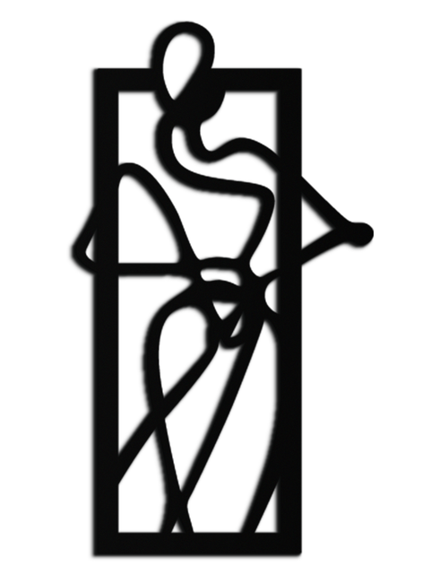 Load image into Gallery viewer, Minimalist Woman Line Art Metal Wall Decor – Abstract Feminine Silhouette Black Steel Artwork for Modern Interiors- KAF437
