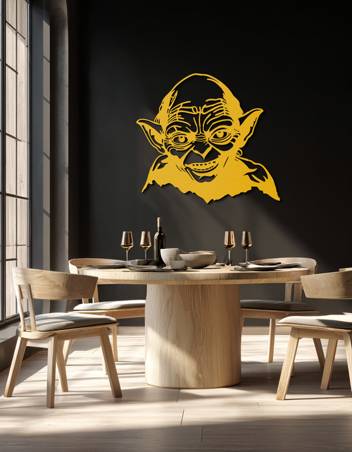 Load image into Gallery viewer, Gollum Metal Wall Art - Fantasy-Inspired Steel Silhouette for Movie Lovers - KAF467

