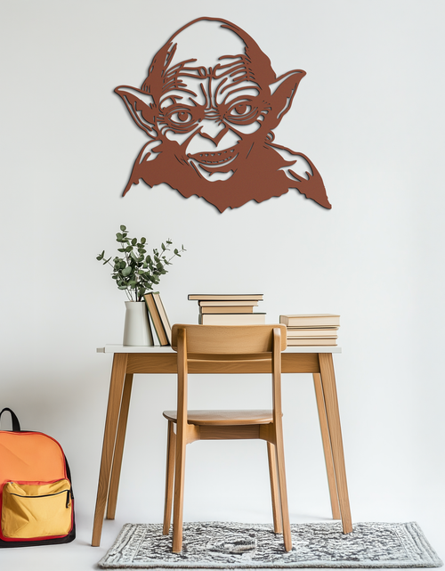 Load image into Gallery viewer, Gollum Metal Wall Art - Fantasy-Inspired Steel Silhouette for Movie Lovers - KAF467
