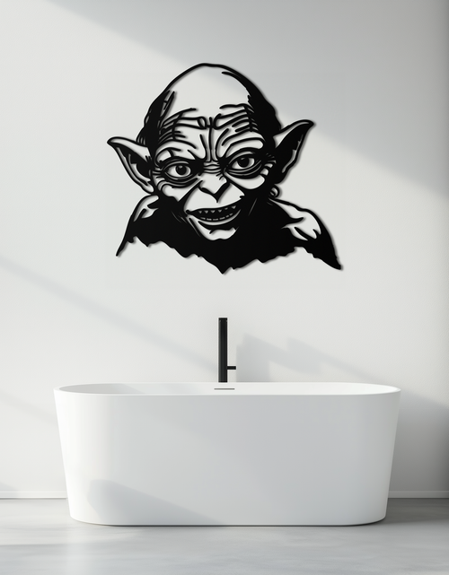 Load image into Gallery viewer, Gollum Metal Wall Art - Fantasy-Inspired Steel Silhouette for Movie Lovers - KAF467
