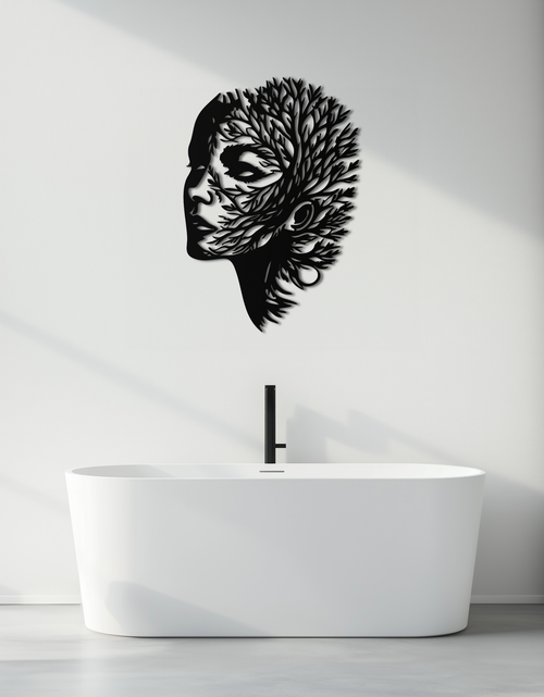 Load image into Gallery viewer, Tree Woman Metal Wall Art - Nature-Inspired Female Silhouette Decor- KAF472
