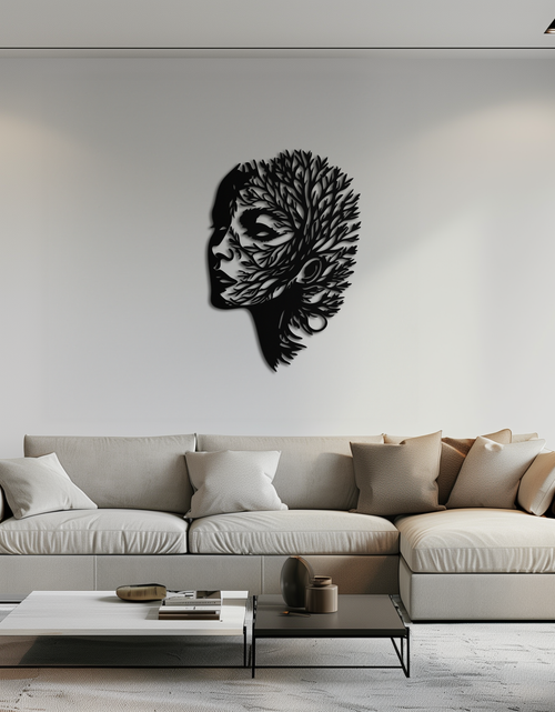 Load image into Gallery viewer, Tree Woman Metal Wall Art - Nature-Inspired Female Silhouette Decor- KAF472

