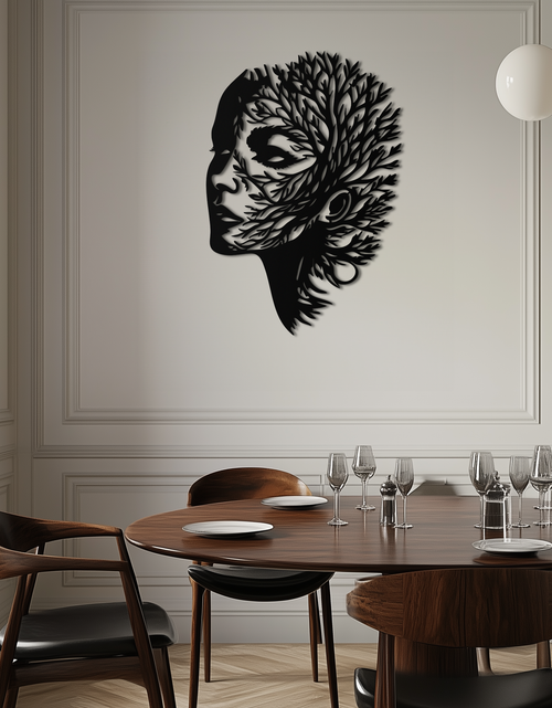 Load image into Gallery viewer, Tree Woman Metal Wall Art - Nature-Inspired Female Silhouette Decor- KAF472
