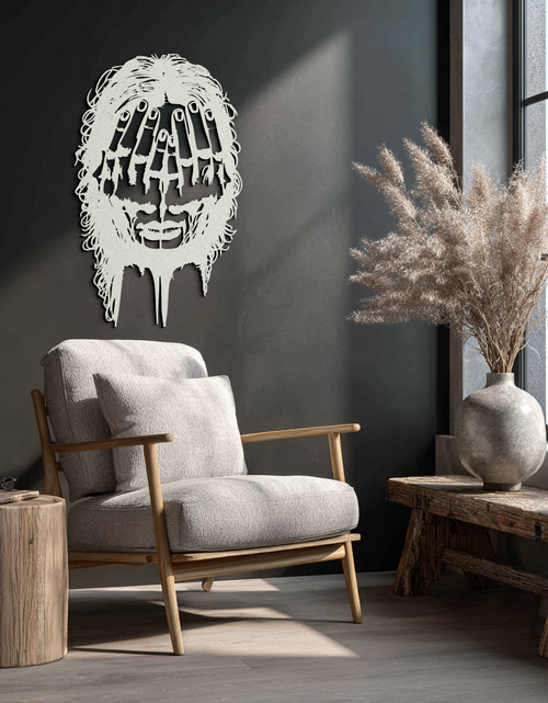 Load image into Gallery viewer, Schizophrenia Metal Wall Art - Dual Expression Steel Silhouette Decor- KAF473

