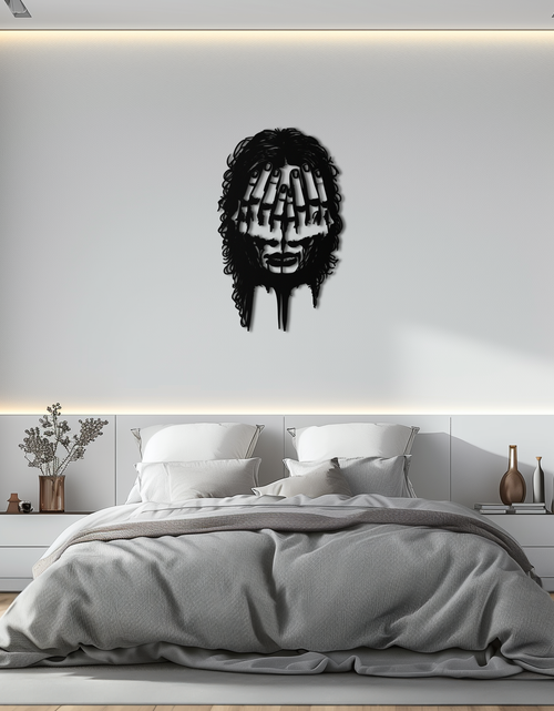 Load image into Gallery viewer, Schizophrenia Metal Wall Art - Dual Expression Steel Silhouette Decor- KAF473
