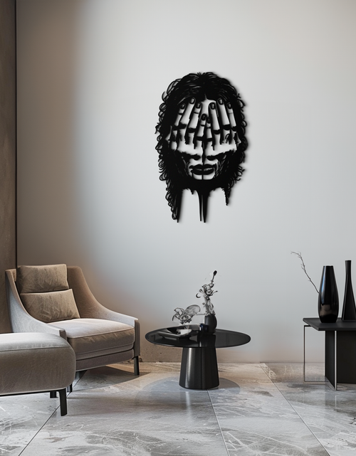 Load image into Gallery viewer, Schizophrenia Metal Wall Art - Dual Expression Steel Silhouette Decor- KAF473
