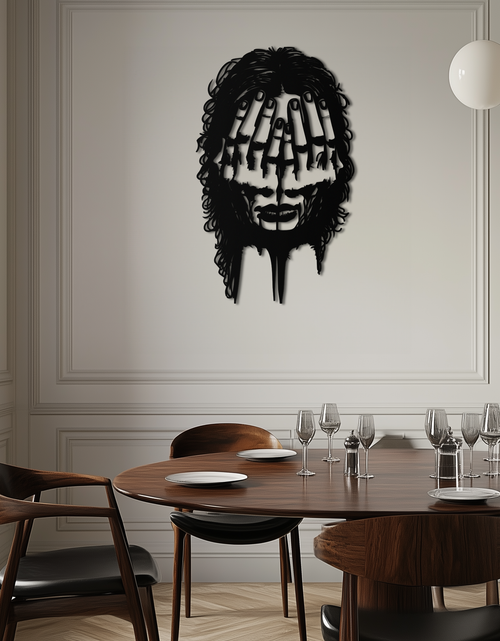Load image into Gallery viewer, Schizophrenia Metal Wall Art - Dual Expression Steel Silhouette Decor- KAF473
