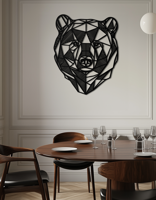 Load image into Gallery viewer, Bear Metal Wall Art - Wild Animal Steel Silhouette for Nature-Inspired Decor- KAF475
