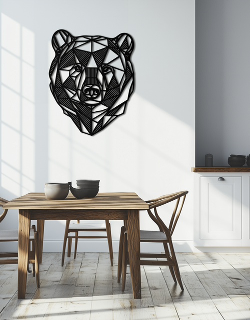 Load image into Gallery viewer, Bear Metal Wall Art - Wild Animal Steel Silhouette for Nature-Inspired Decor- KAF475
