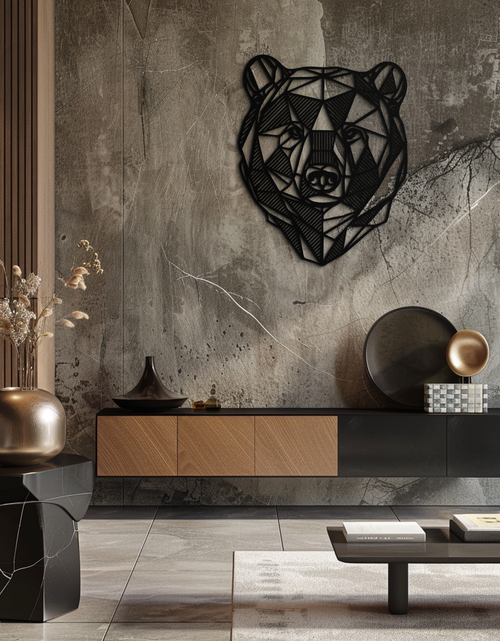 Load image into Gallery viewer, Bear Metal Wall Art - Wild Animal Steel Silhouette for Nature-Inspired Decor- KAF475
