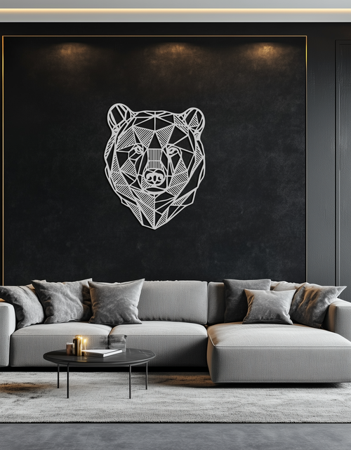 Load image into Gallery viewer, Bear Metal Wall Art - Wild Animal Steel Silhouette for Nature-Inspired Decor- KAF475
