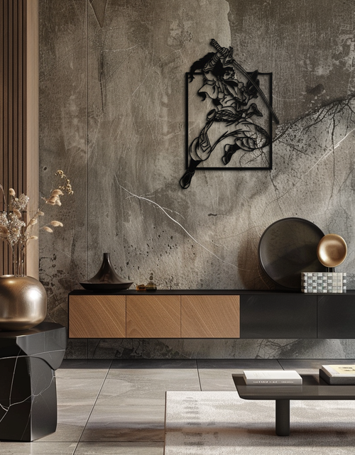 Load image into Gallery viewer, Yasuo Sword Silhouette Metal Wall Art - League of Legends-Inspired Steel Decor- KAF486
