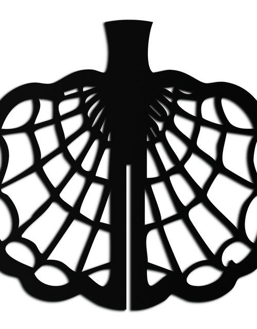 Load image into Gallery viewer, Broken Glass Pattern Metal Wall Art – Black Steel Abstract Home Decor- KAF499
