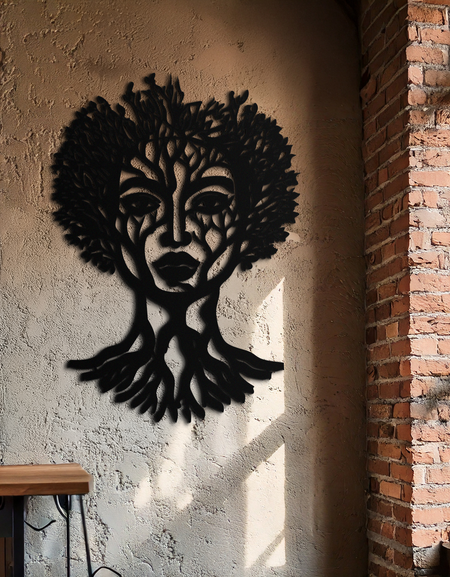 Monstera Yaprak Üçlüsü Metal Duvar Sanatı – Modern Botanik Siyah Duvar Dekoru- KAF554