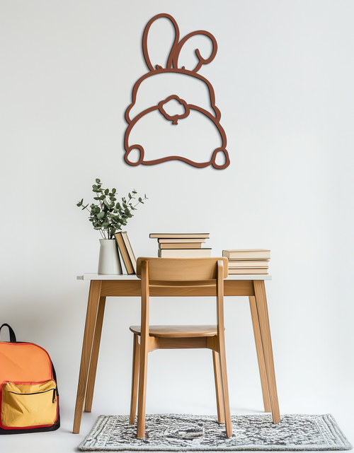 Load image into Gallery viewer, Funny Bunny Butt Metal Wall Art – Playful Easter Rabbit Decor- KAF622
