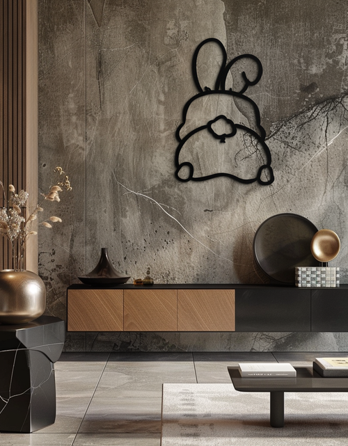 Load image into Gallery viewer, Funny Bunny Butt Metal Wall Art – Playful Easter Rabbit Decor- KAF622
