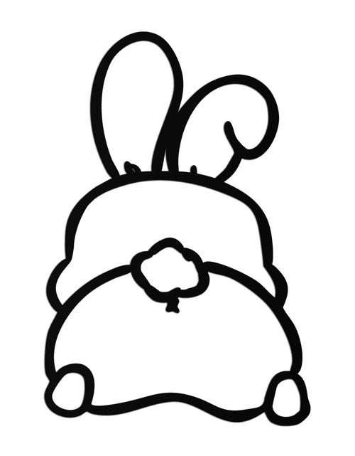Load image into Gallery viewer, Funny Bunny Butt Metal Wall Art – Playful Easter Rabbit Decor- KAF622
