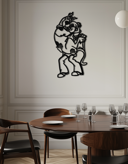 Load image into Gallery viewer, Shaggy Metal Wall Art – Scooby-Doo-Inspired Silhouette for Cartoon Fans- KAF656
