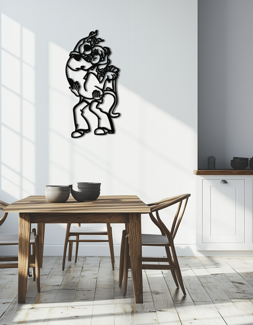 Load image into Gallery viewer, Shaggy Metal Wall Art – Scooby-Doo-Inspired Silhouette for Cartoon Fans- KAF656

