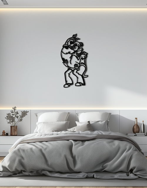Load image into Gallery viewer, Shaggy Metal Wall Art – Scooby-Doo-Inspired Silhouette for Cartoon Fans- KAF656
