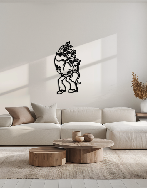 Load image into Gallery viewer, Shaggy Metal Wall Art – Scooby-Doo-Inspired Silhouette for Cartoon Fans- KAF656
