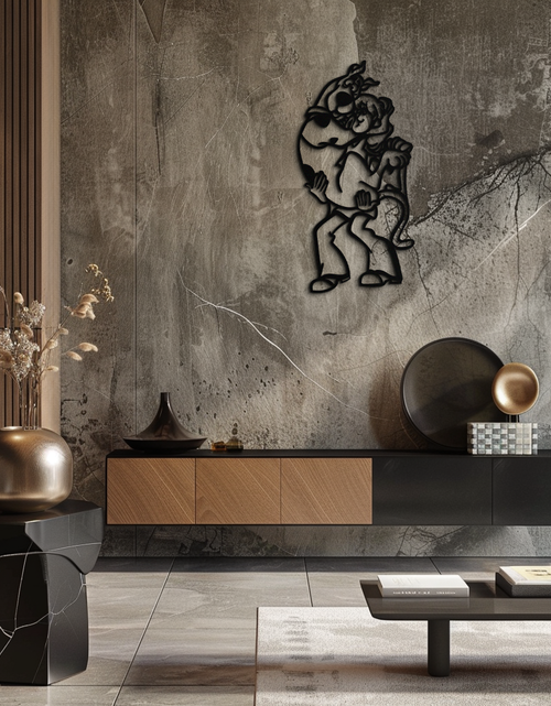 Load image into Gallery viewer, Shaggy Metal Wall Art – Scooby-Doo-Inspired Silhouette for Cartoon Fans- KAF656
